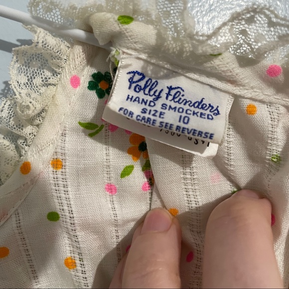 Vintage girls 70’s white frilly dress - Picture 6 of 7